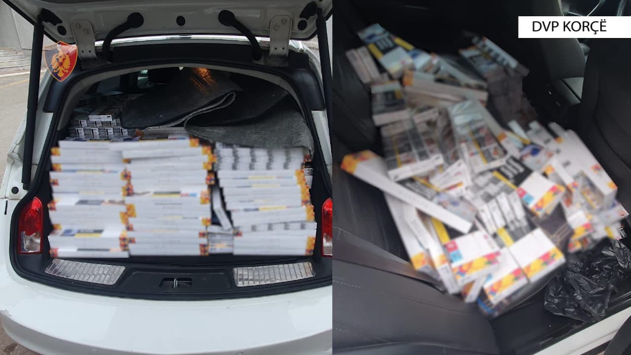 Kontrabandë cigaresh nga Greqia, arrestohet një person në Pogradec-Qafë Thanë