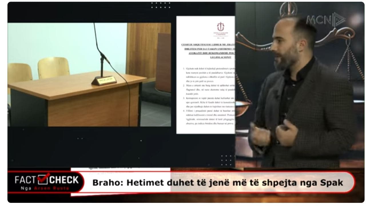 Propozimet e avokatëve, Braho: Në rastet e korrupsionit, qytetarët të trajtohen si viktima  