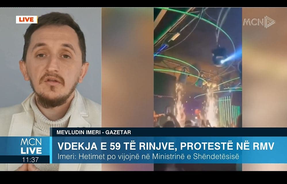  Vdekja e 59 të rinjve në Koçan/ Imeri: Diskoteka prej një viti pa licencë. Protestohet kundër korrupsionit që qëndron pas kësaj katastrofe (VIDEO)
