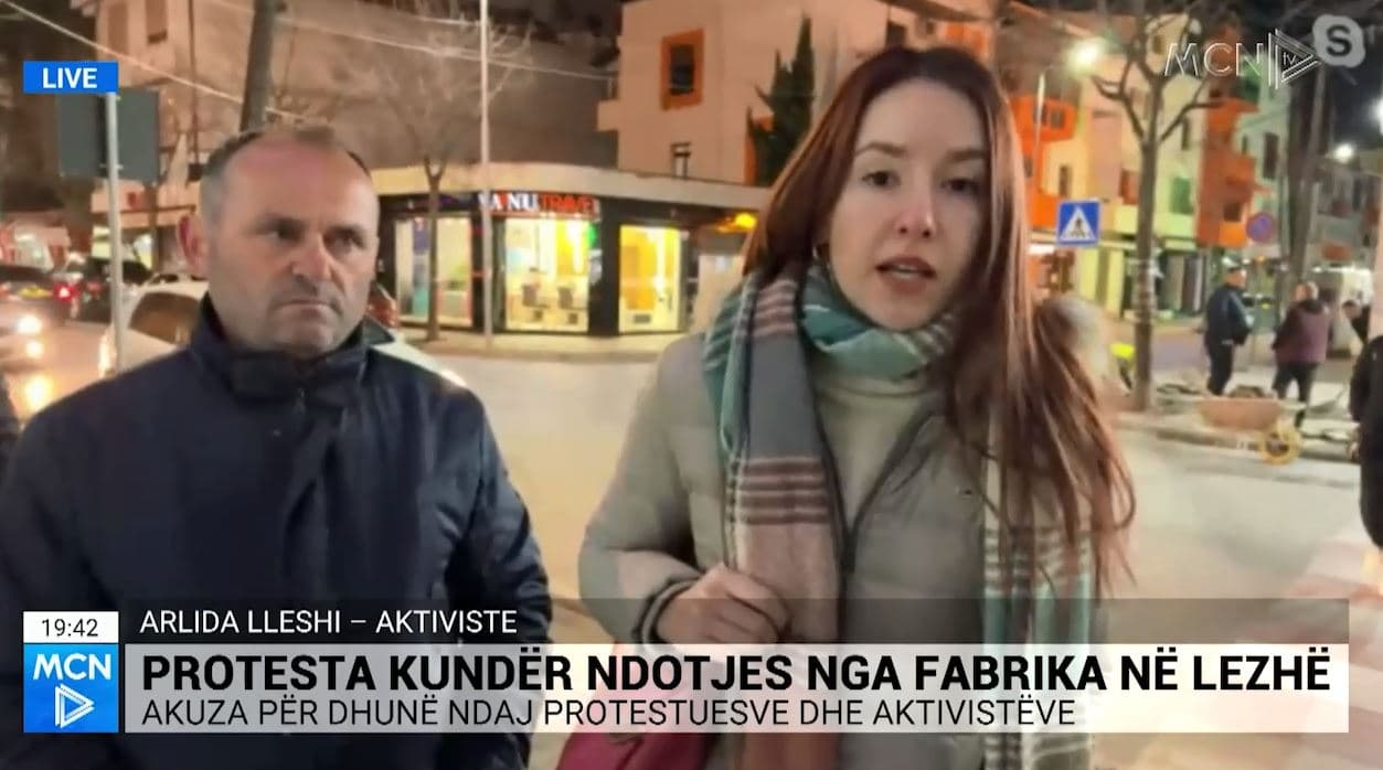 “Policia na sulmoi në mitingun e PS”, aktivistja Lleshi: S’po zbatohet vendimi i Ministrisë së Mjedisit për fabrikën në Lezhë (VIDEO) 