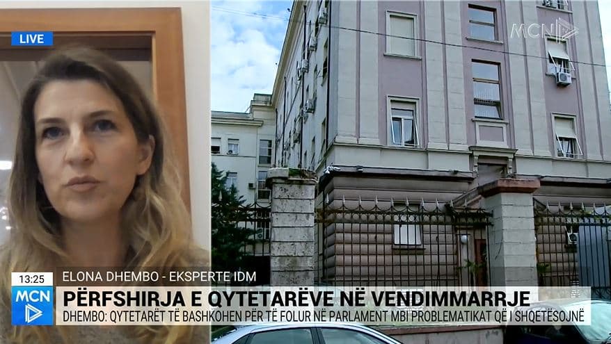 “Barrierë për t’u kapërcyer mungesa e besimit”, Dhembo flet mbi udhëzuesin që synon pjesëmarrje qytetare në vendimmarrje (VIDEO)