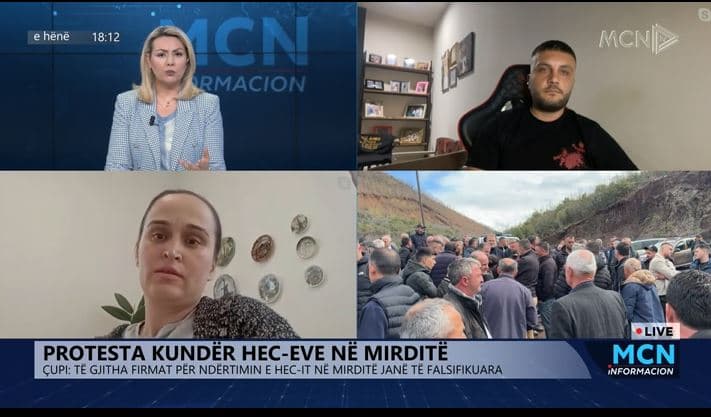 Protesta kundër Hec-eve në Mirditë/ Çupi: Të gjitha firmat e falsifikuara. Tushaj: Popullsia e Kaçinarit nuk është informuar