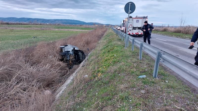 Aksident në aksin rrugor “Shkodër-Koplik, plagoset shoferi