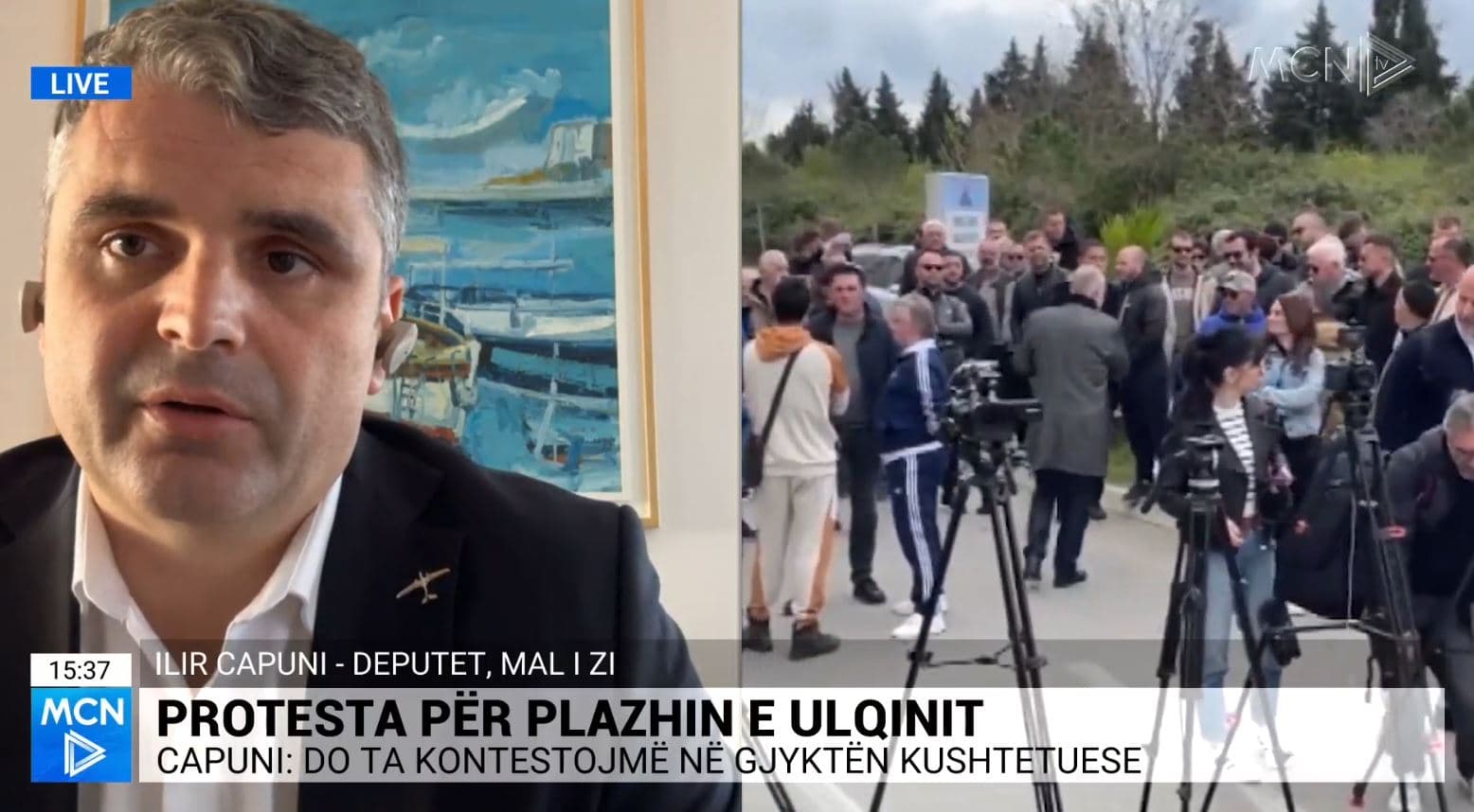 Protestë kundër “shitjes së Ulqinit”/ Capuni: Do ta çojmë në Kushtetuese. Rrezikohet demografia e kryeqendrës së shqiptarëve në Mal të Zi 