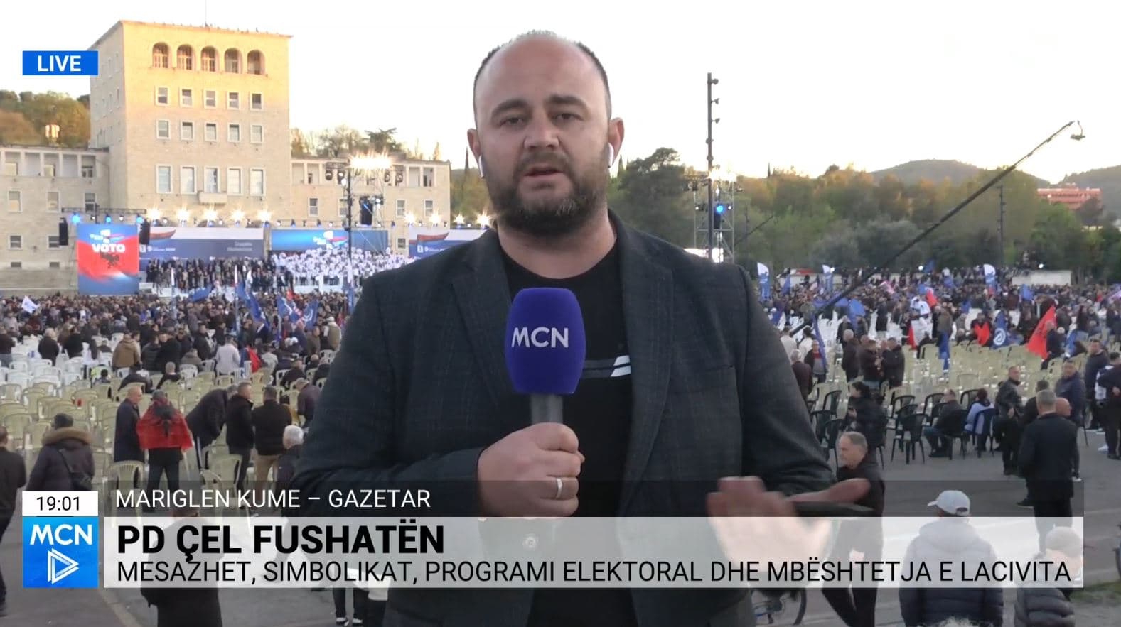 PD çel fushatën, 6 mijë karrige në sheshin “Nënë Tereza”