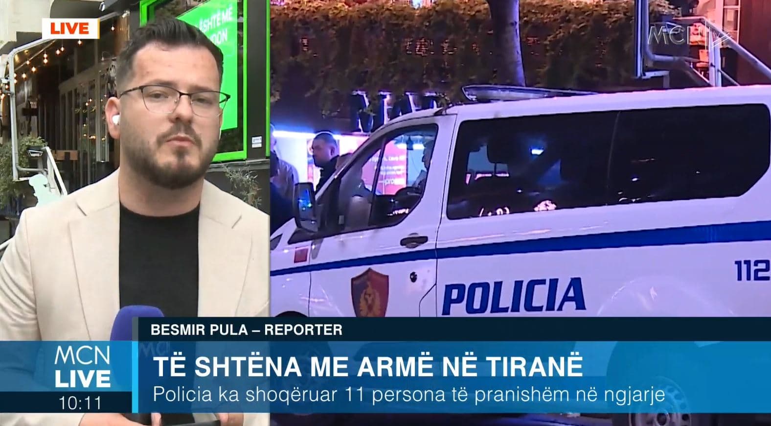 Konflikti me armë në Tiranë/ Pula: Dyshohet për një të plagosur, janë shoqëruar 11 persona (VIDEO)