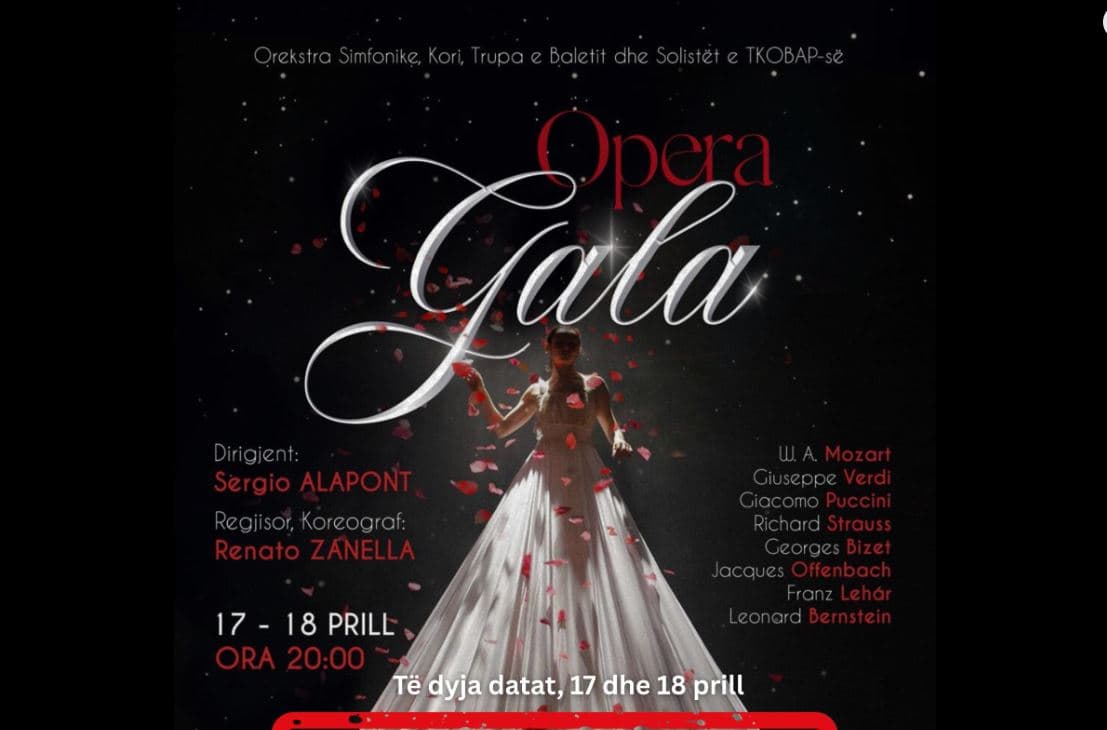    “Opera Gala”, mbrëmje magjike me muzikën klasike sonte në TKOB