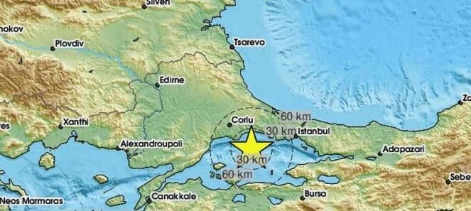Tërmet me magnitudë 6.2 ballë në Stamboll