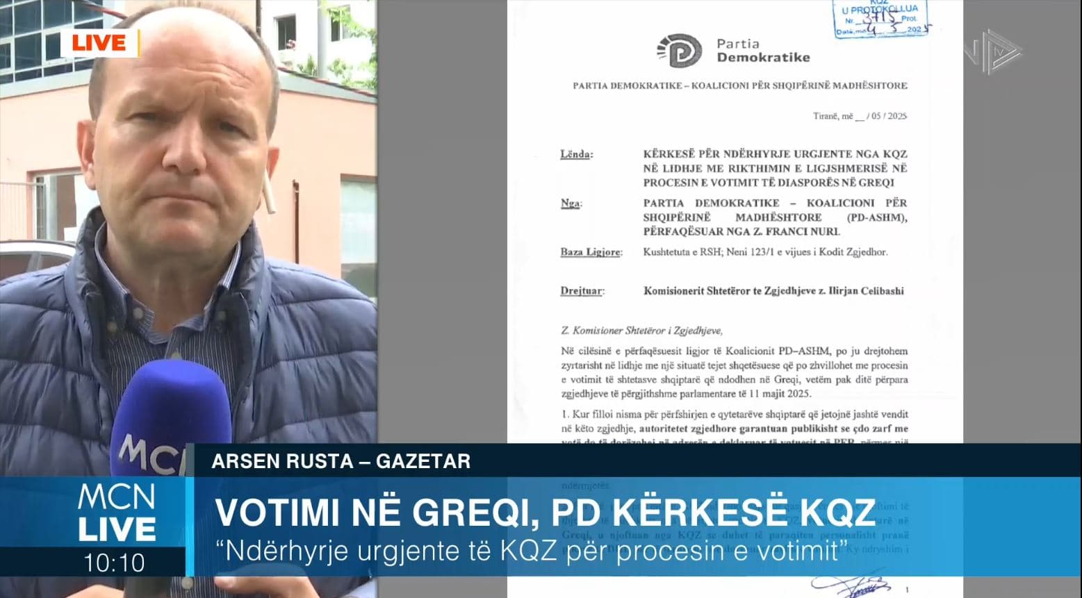 Problematikat me votuesit në Greqi, PD i kërkon KQZ-së ndërhyrje emergjente