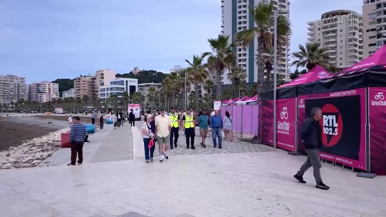 “Giro d'Italia” në Durrës e Tiranë/ Turistë të shtumtë në qytetin bregdetar, 3500 efektivë në terren (VIDEO)