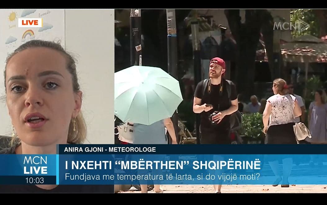 Moti në një javë/ Meteorologia Gjoni: Temperatura të larta deri në 36°C. Të martën reshje të lehta lokale shiu (VIDEO)