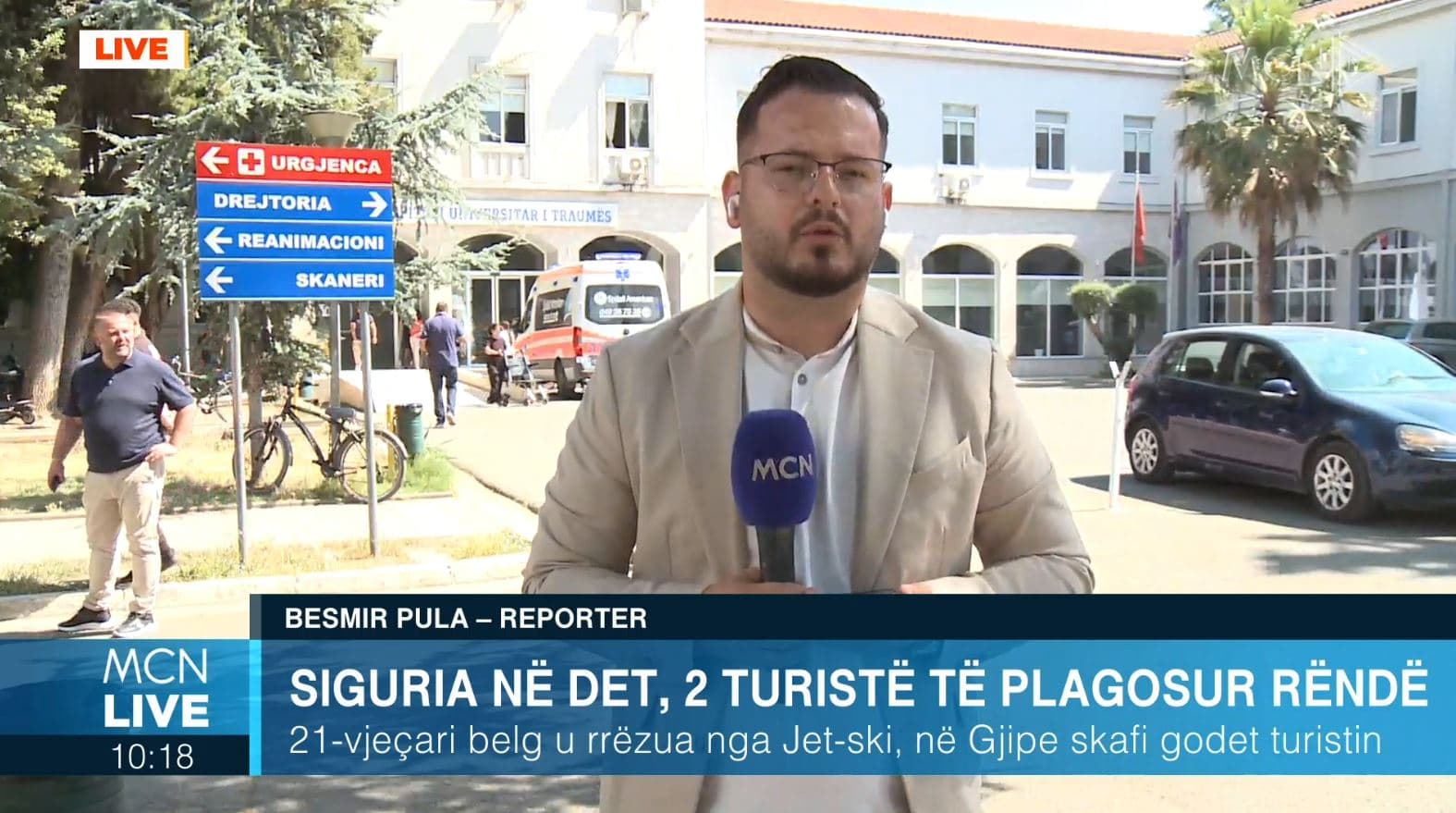 Dy turistët e huaj të plagosur nga mjetet lundruese ndodhen jashtë rrezikut për jetën (VIDEO)