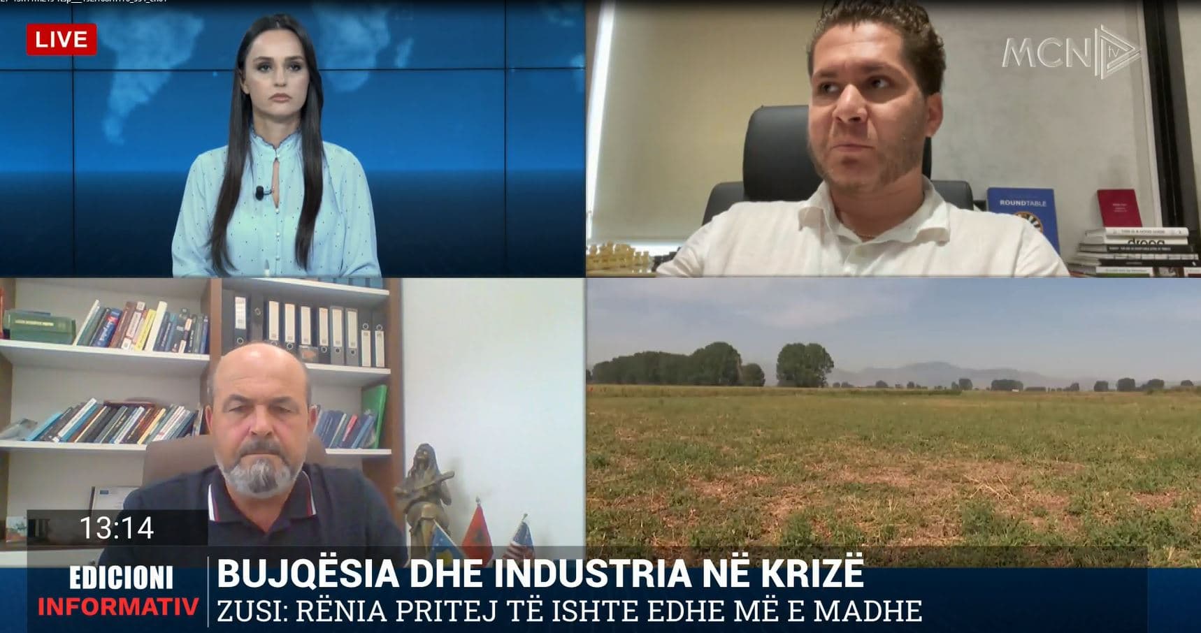 Bujqësia dhe industria në krizë, Sharka: Regresi do të vijojë. Zusi: Prisja rënie më të madhe, investimi në turizëm nuk duhet të jetë parësor (VIDEO)