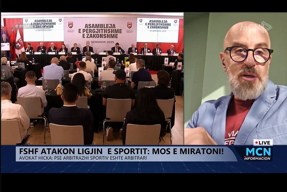   FSHF atakon ligjin e sportit/ Hicka: Një shtim i hapur i ndikimit shtetëror në këtë fushë         
