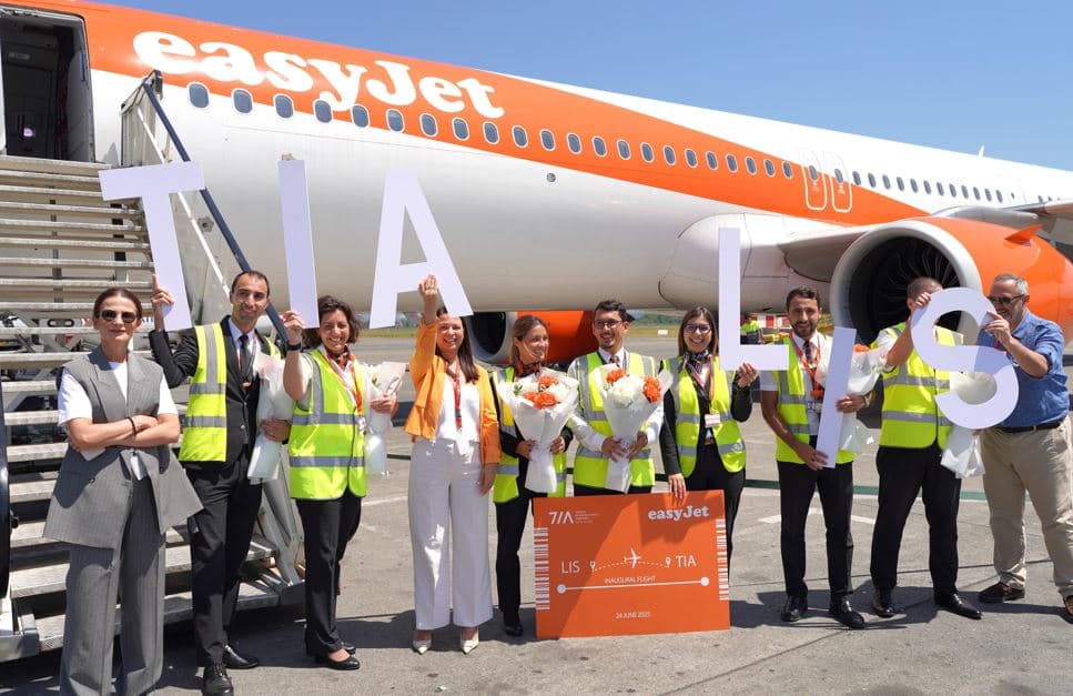 Aeroporti Ndërkombëtar i Tiranës dhe easyJet festojnë nisjen e fluturimeve Lisbonë–Tiranë