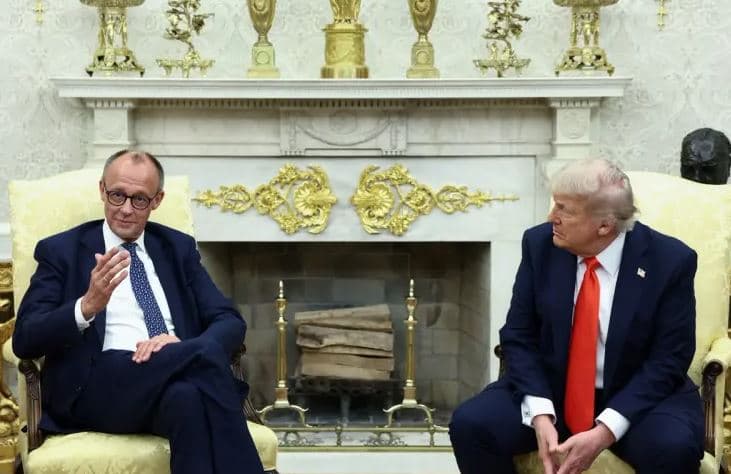 Trump-Merz në Shtëpinë e Bardhë/ Bisedimet për konfliktin në Ukrainë dhe tarifat e SHBA për BE