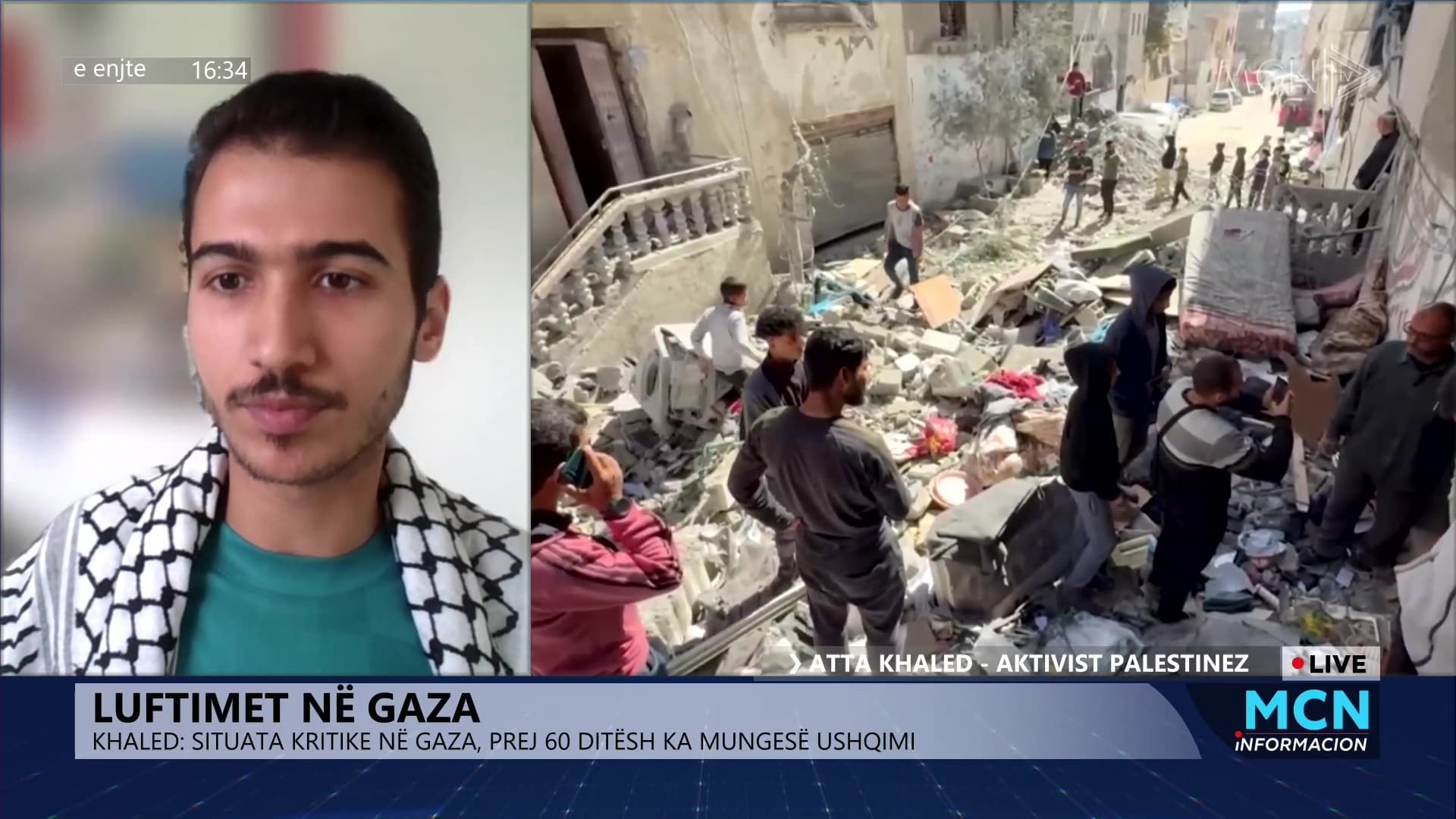 Khaled: Përshkallëzimi i konfliktit Izrael-Iran ka zhvendosur vëmendjen botërore nga Gaza. 60 ditë pa furnizime ushqimore