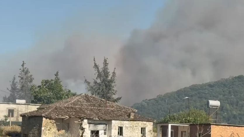       Ndërhyrja ajrore shuan flakët në Hoshtimë/ Zjarri zhvendoset drejt fshatrave Kërkovë dhe Bestrovë (VIDEO)