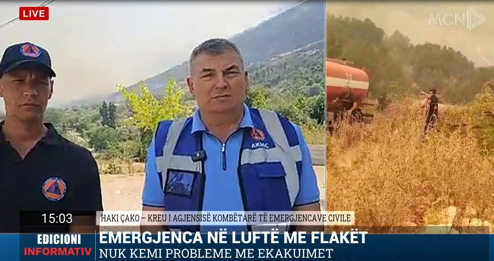 “Vazhdon operacioni në malin e Shpiragut”/ Çako: Zjarri pa pasoja në njerëz e banesa. Dhjetëra banorë të evakuuar (VIDEO)