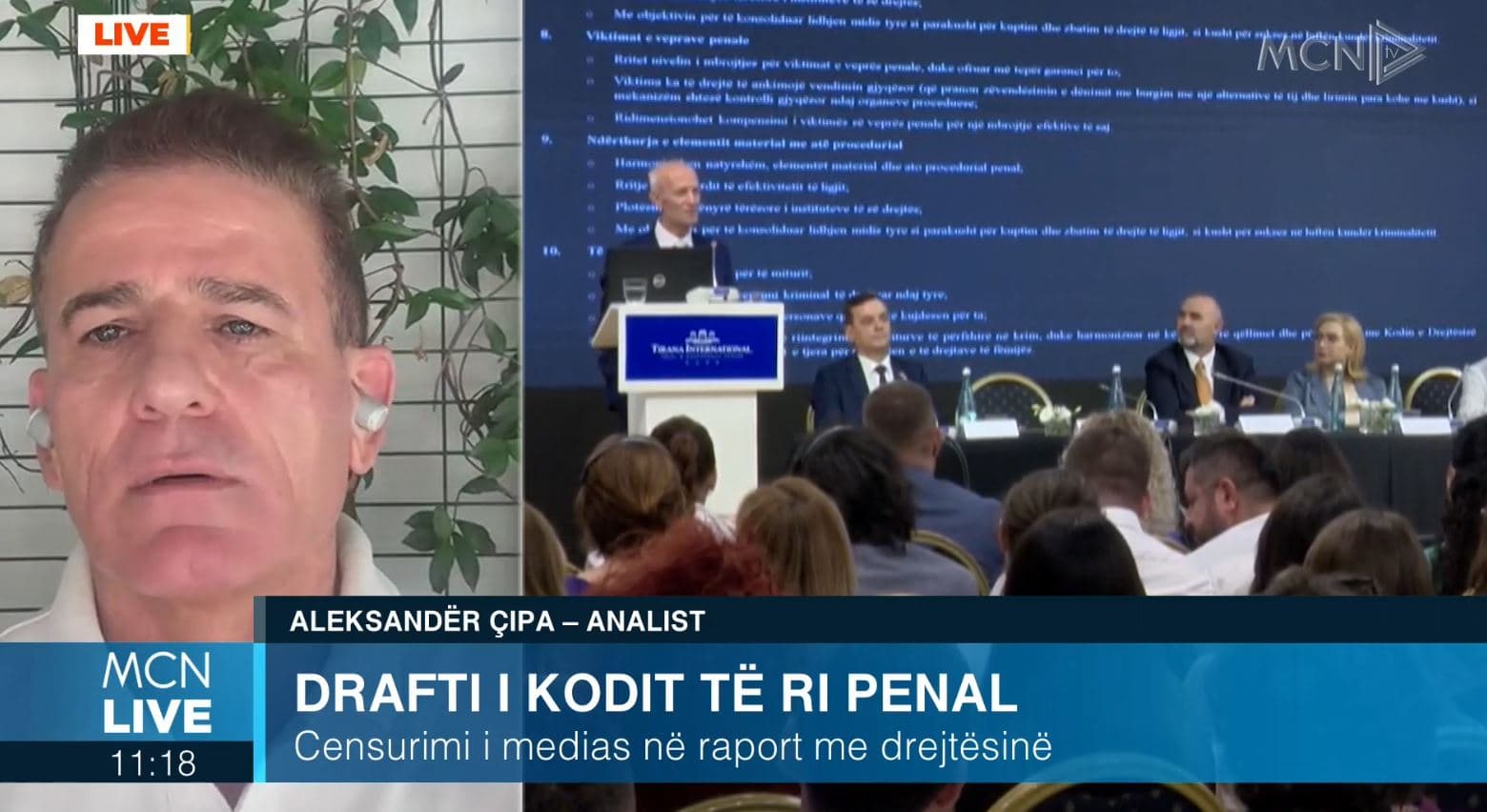 Drafti i Kodit të ri Penal/ Çipa: Duhet tryezë me aktorët e interesit, tendencë për të rritur kontrollin mbi mediat (VIDEO)