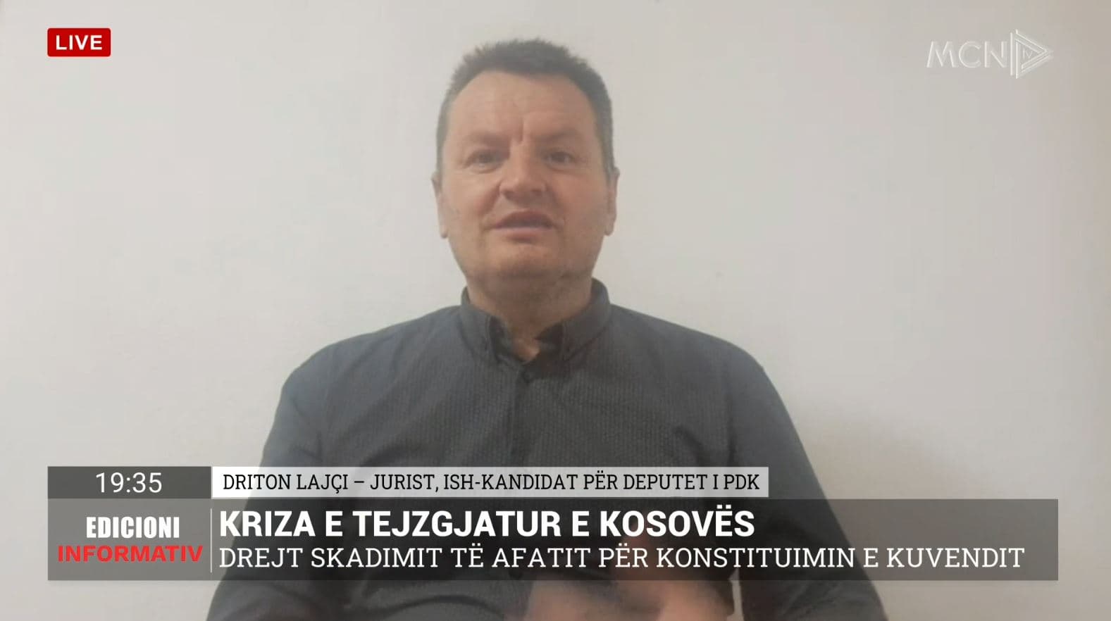 Ngërçi politik në Kosovë, Lajçi: Më shumë sesa çështje emrash, është çështje inatesh të vjetra 