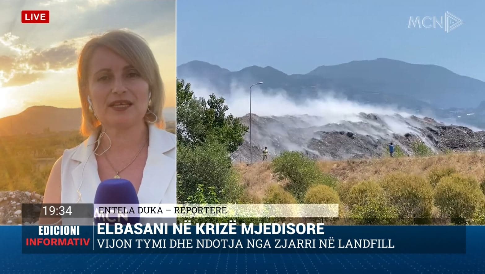Pas pesë ditësh zjarr në landfillin e Elbasanit, situata paraqitet më e përmirësuar 