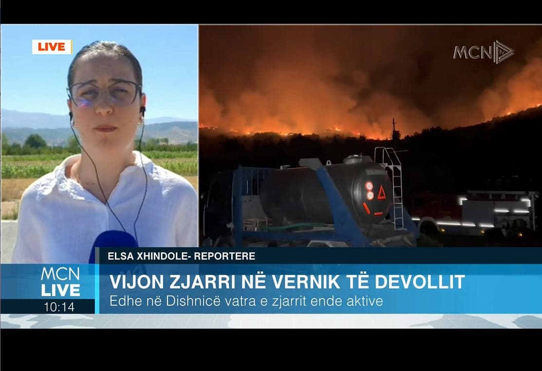   Zjarri në Vernik të Devollit/ Xhindole: Është neutralizuar gjatë natës, në Dishnicë vatra e zjarrit ende aktive (VIDEO)