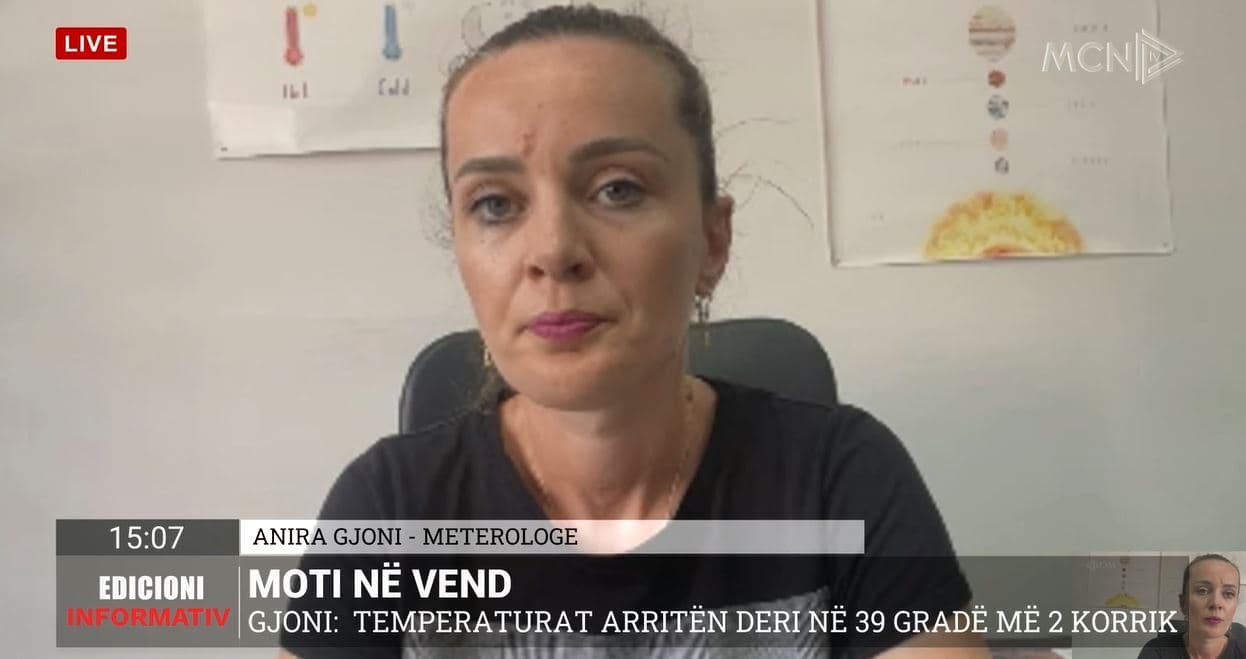 Gjoni: Rënie graduale temperaturash në fundjavë, por korriku do jetë muaj i nxehtë 