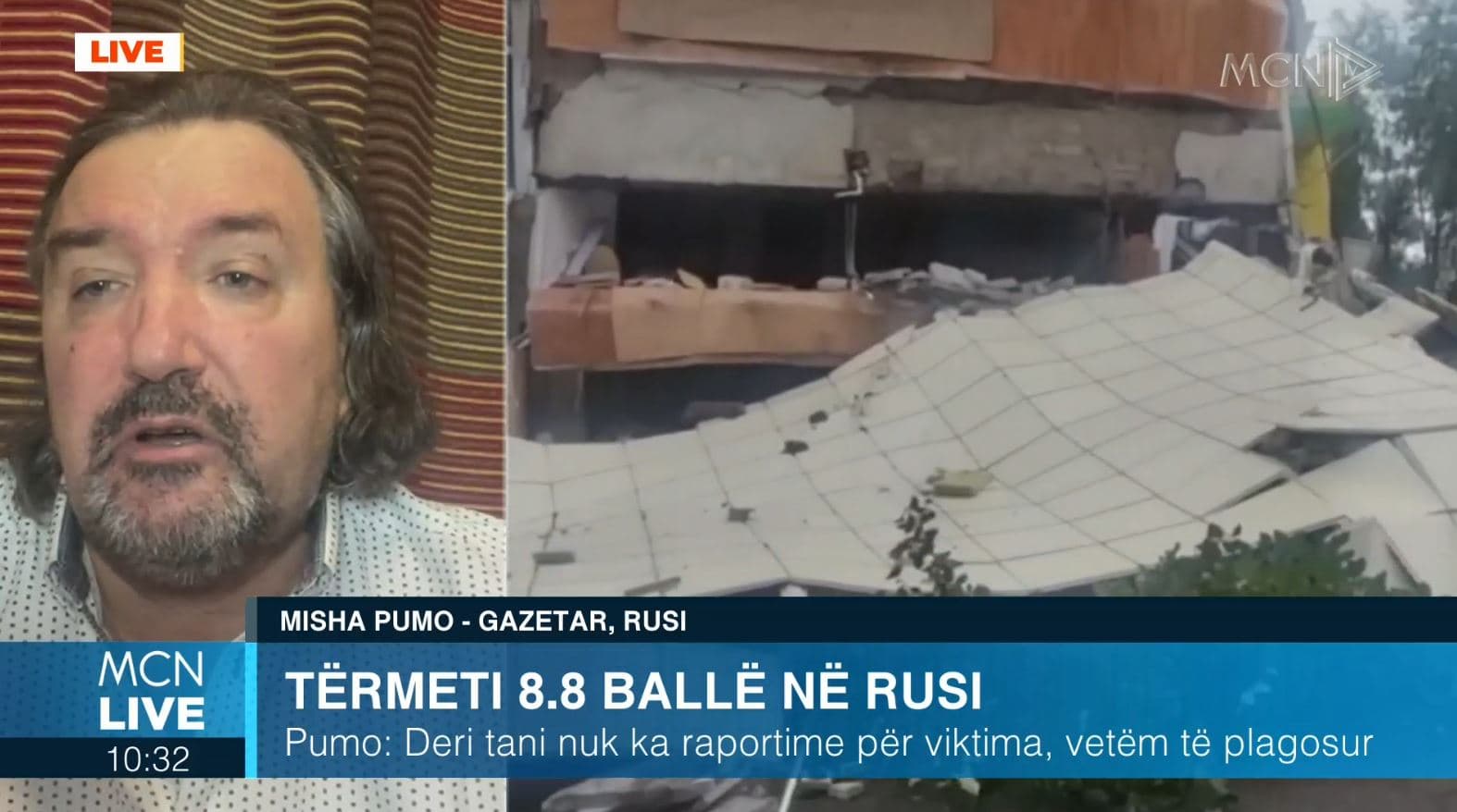 Tërmeti 8.8 ballë në Rusi, Pumo: Në Kamchatka ka vullkan, cunami dhe shkatërrime të mëdha (VIDEO)