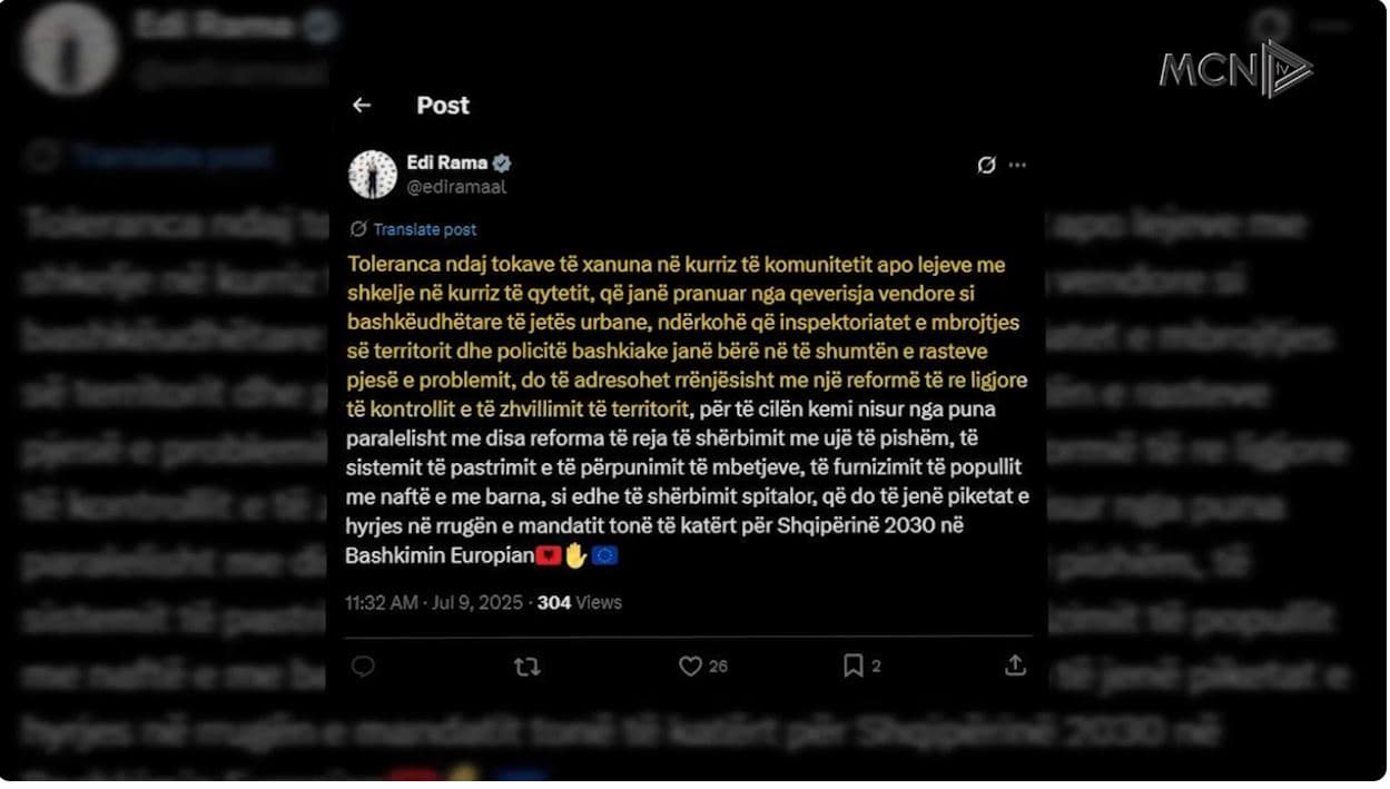 Reformë ligjore për kontrollin e territorit. Rama: Tolerancë zero ndaj “tokave të xanuna”