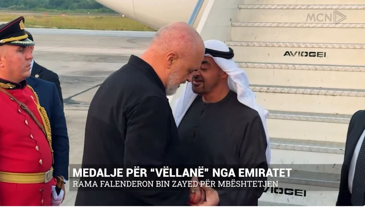 “Mbështetët shqiptarët e Kosovës”. Rama nderon presidentin e Emirateve të Bashkuara Arabe