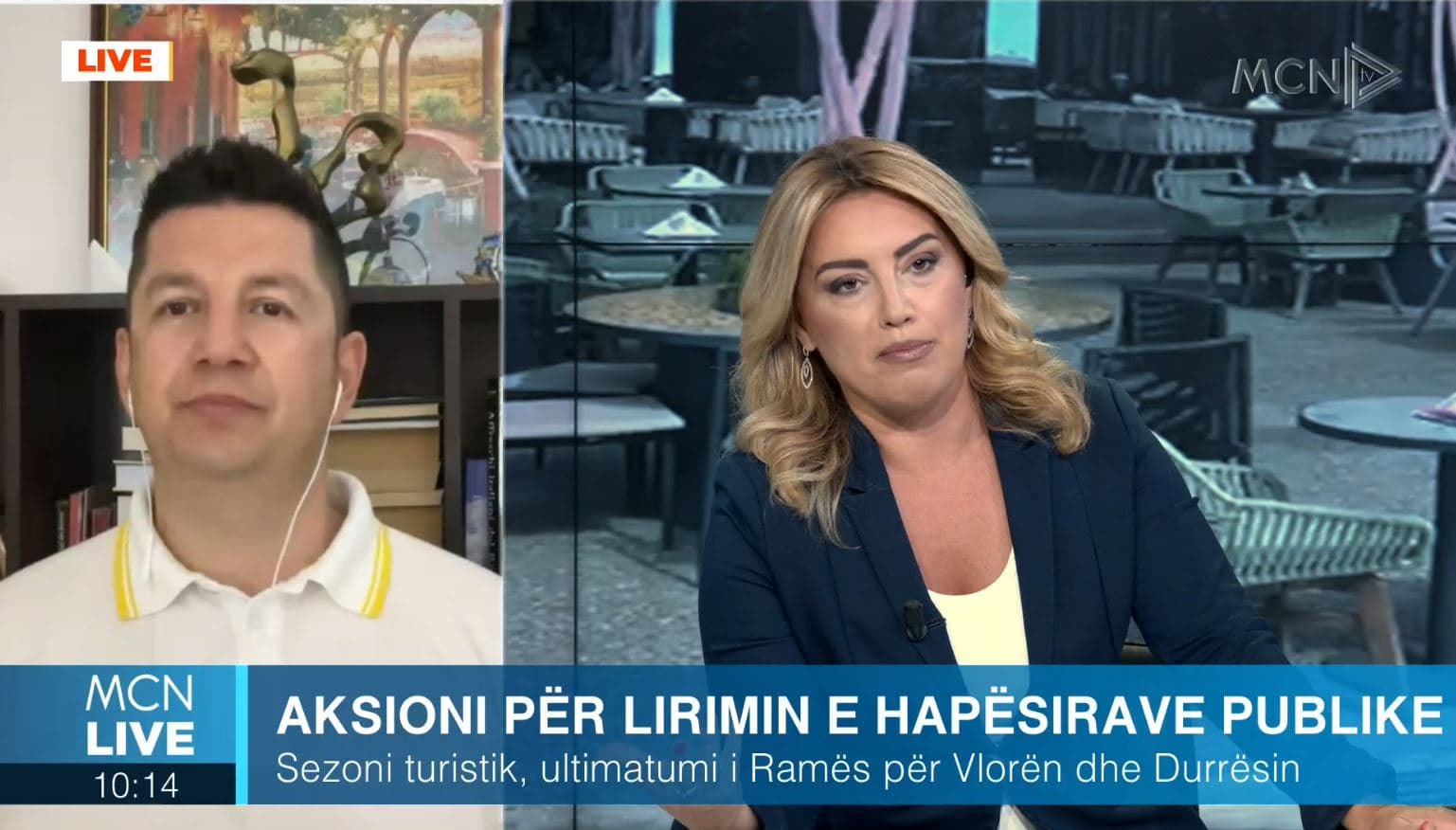 Aksioni për hapësirat publike në Vlorë/ Sota: Do hiqen vazot dhe pengesat, ndërhyrjet e mëdha do bëhen në shtator. Rama na informoi se po bëhet një projekt uniform për Lungomaren