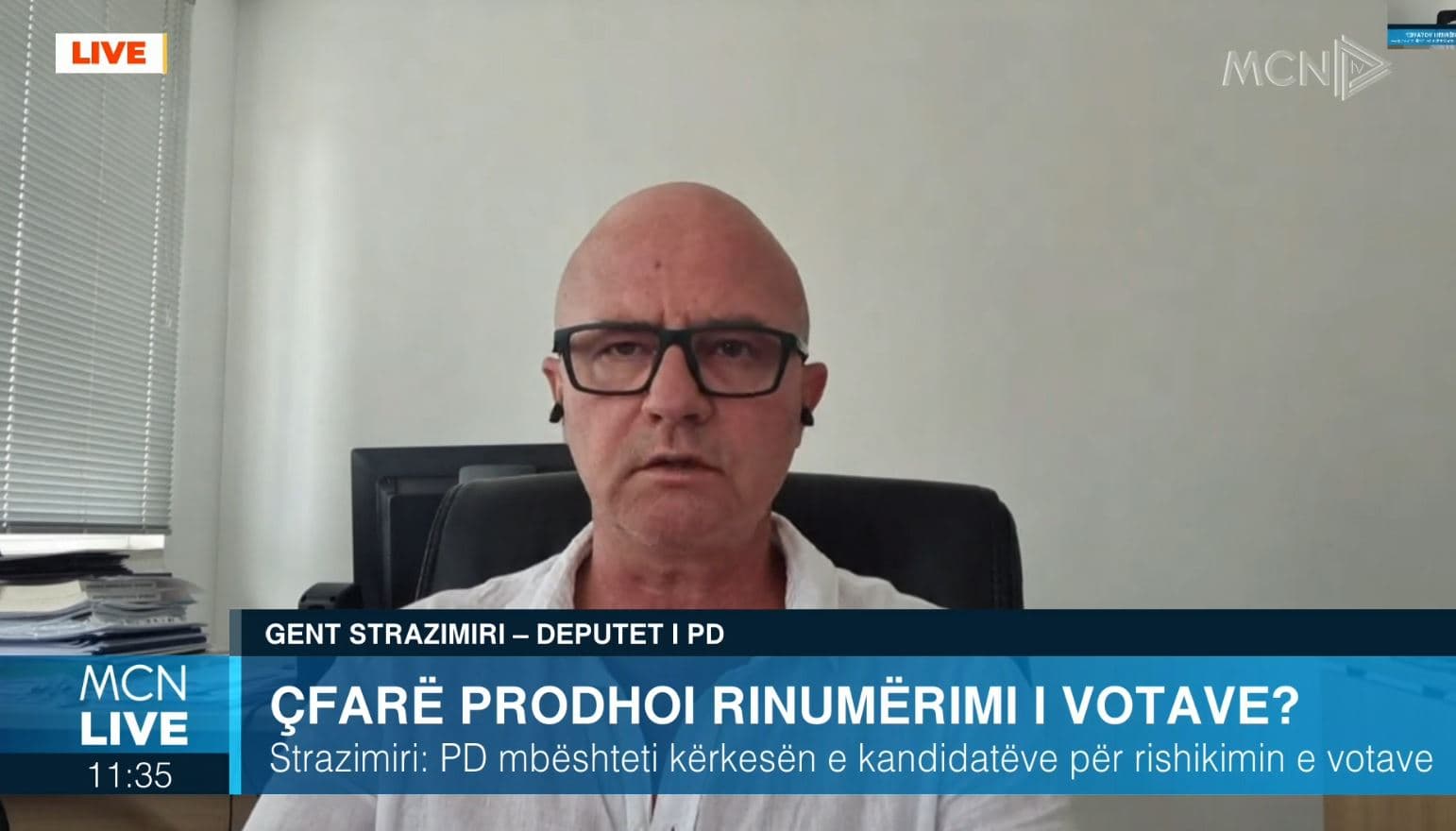 Strazimiri: Rinumërimi i votave vërtetoi akuzat e PD. Me rezultatin në Durrës, PS mund të ketë gjetur liderin e ri  (VIDEO)