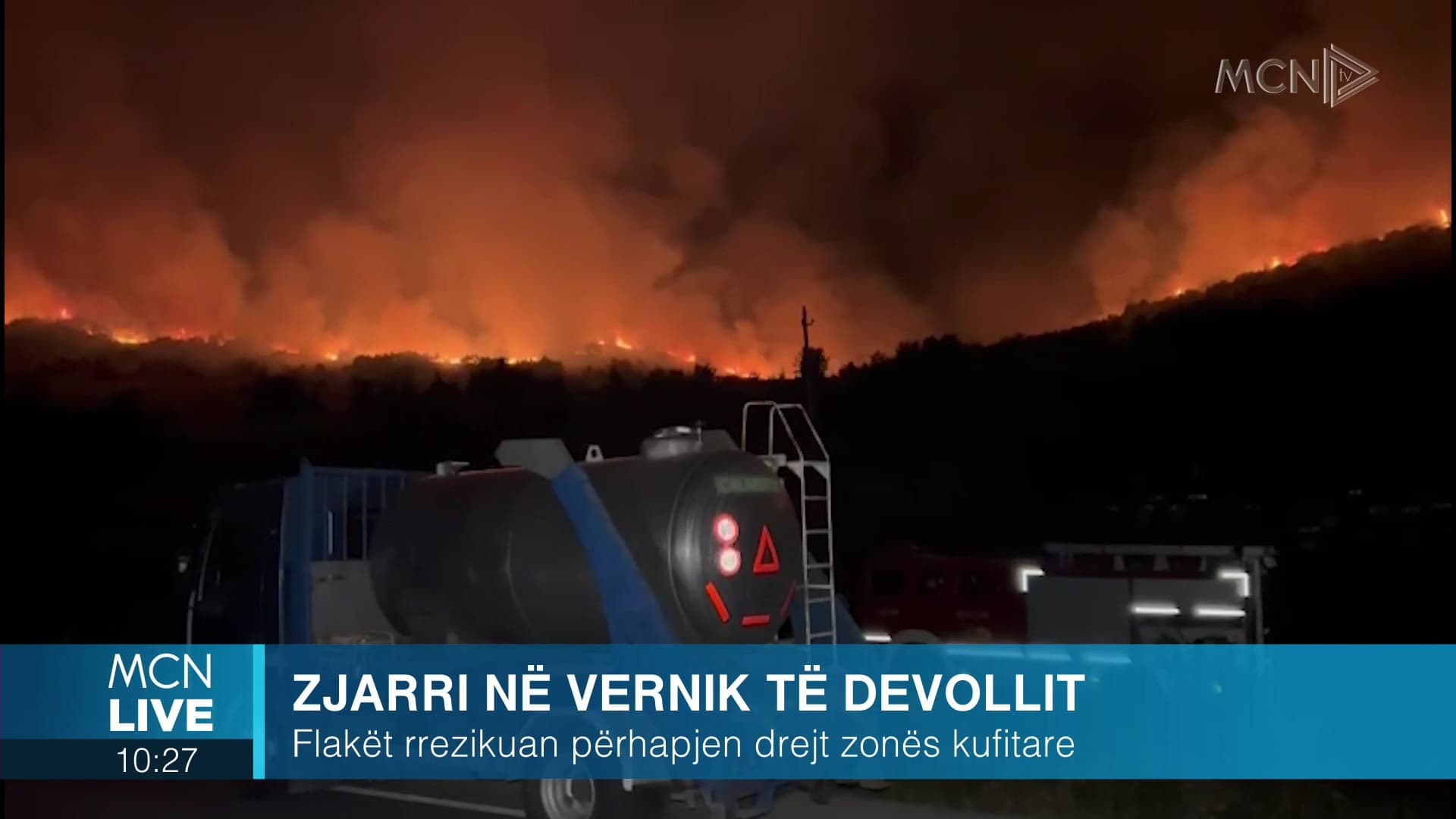 Zjarr në fshatin Vernik, raportohen dëme të konsiderueshme (VIDEO)