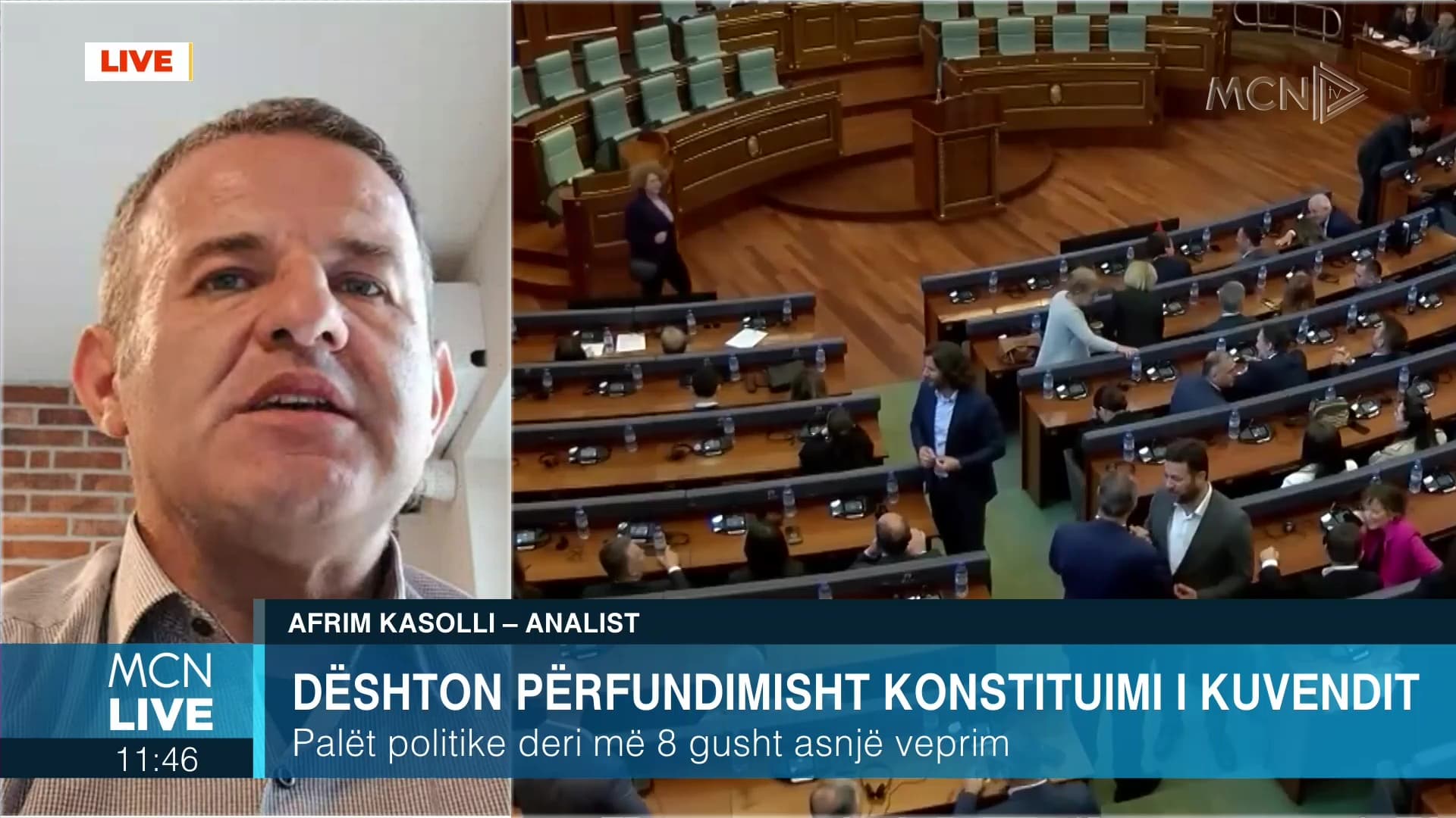   Kasolli: Kuvendi i pezulluar, Gjykata Kushtetuese në Kosovë mund të shpallë zgjedhje të jashtëzakonshme