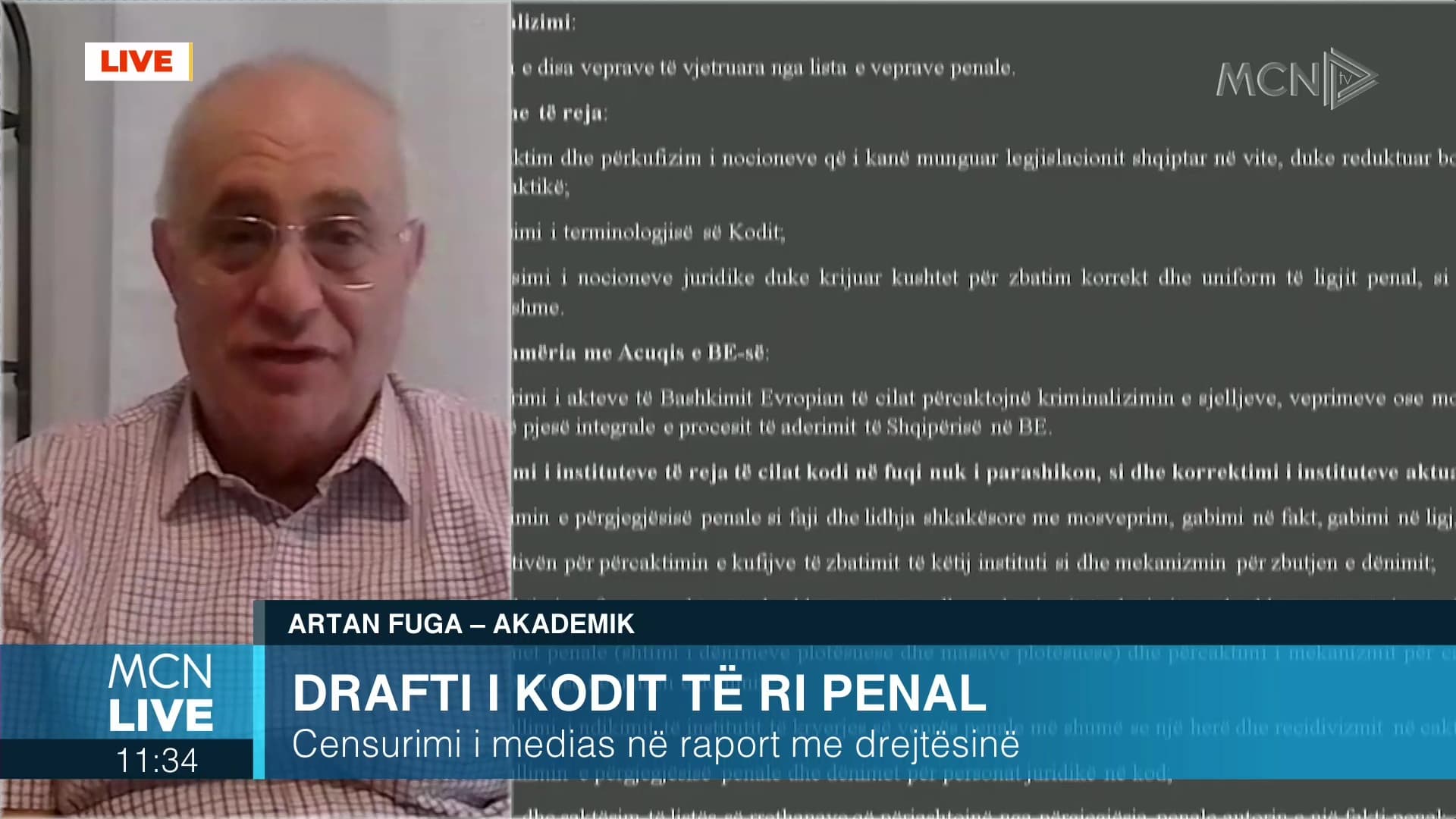 Drafti i Kodit të ri Penal/ Fuga: Nuk ka nene për mbrojtjen e mediave dhe gazetarëve (VIDEO)