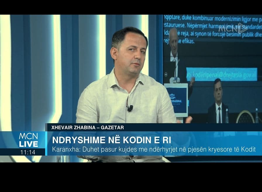 Ndryshime në Kodin Penal/ Zhabina: Disa propozime janë hedhur për të mbuluar të tjerat. Një nga nenet, kushtëzues për punën e gazetarit (VIDEO)