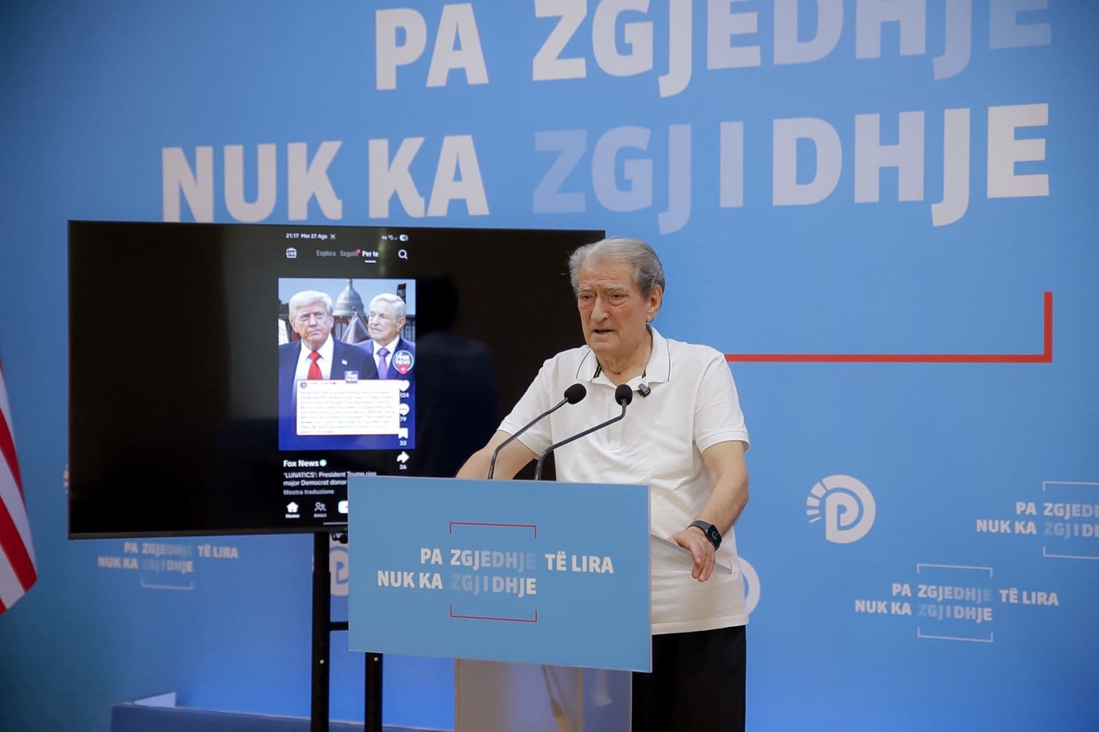 Berisha: FBI dhe Kongresi amerikan të hetojnë veprimtarinë e Soros në Shqipëri