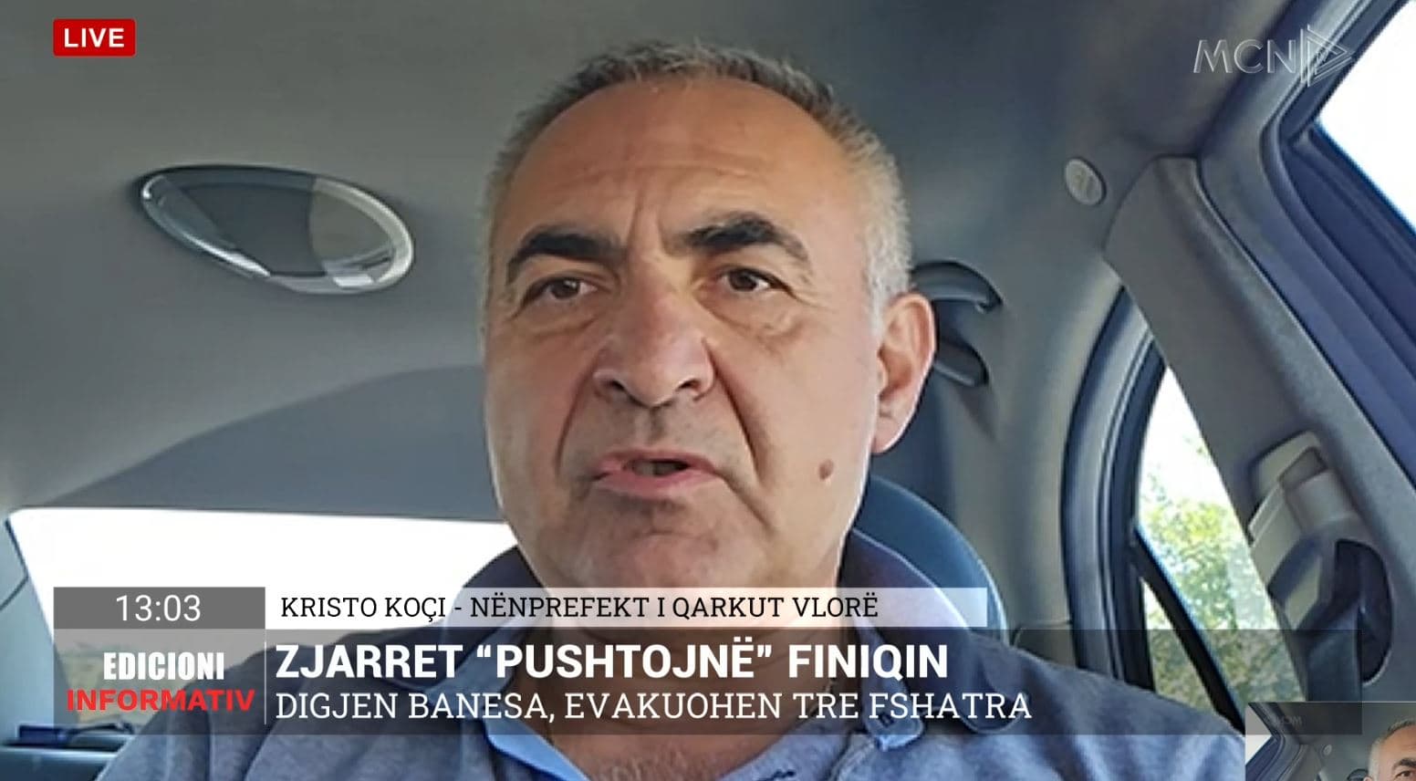 Nënprefekti i Vlorës: Zjarri ka përfshirë banesa në Finiq, situata nuk është ende nën kontroll (VIDEO)