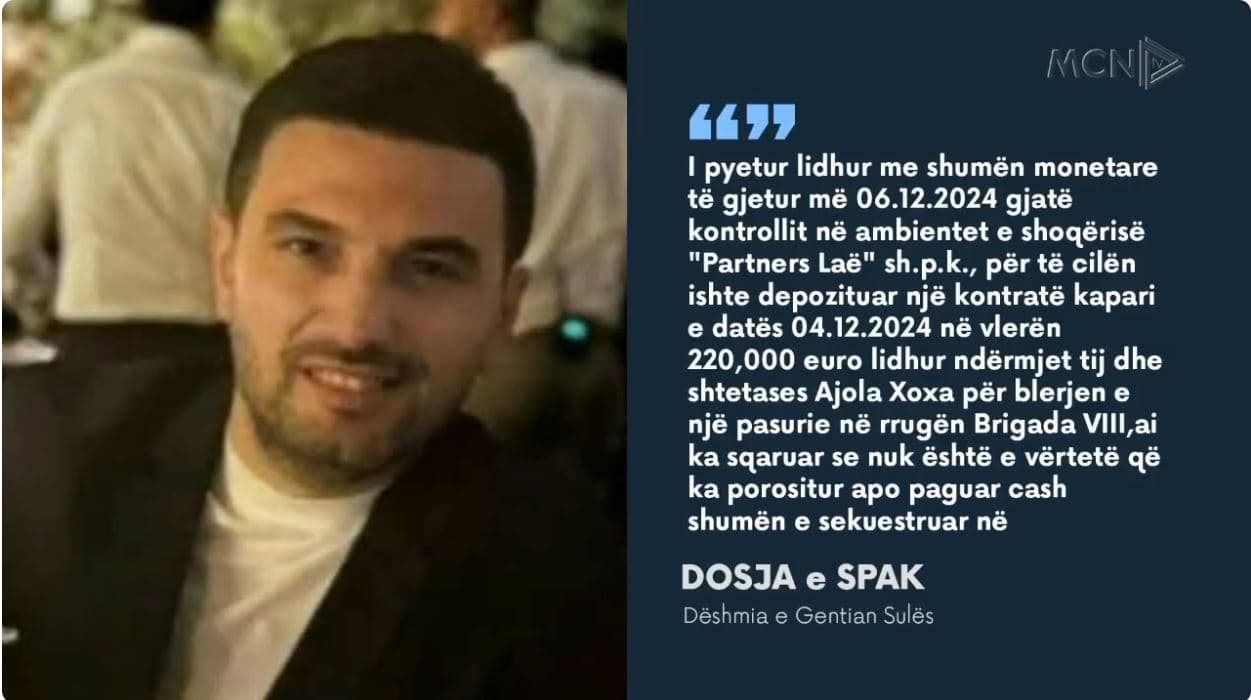 Sula i NOA-s, sponsori “privat” i Xoxës. Zbardhet dëshmia e biznesmenit në dosjen Veliaj