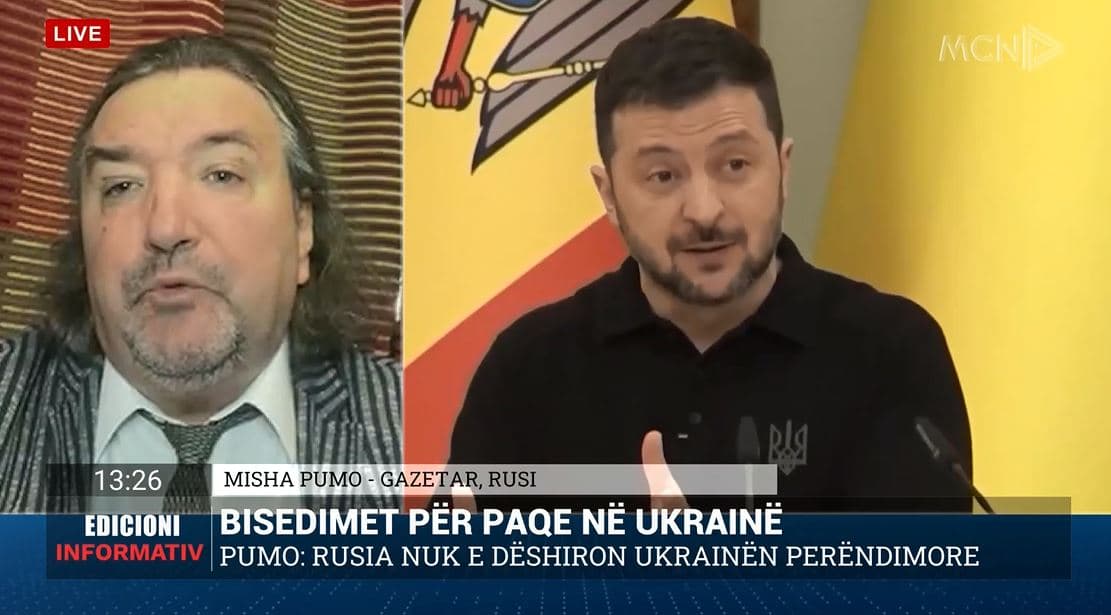 “Pak gjasa për takim Putin-Zelensky”, Pumo: Nëse lufta vazhdon rusët shkojnë deri në Odesa (VIDEO)