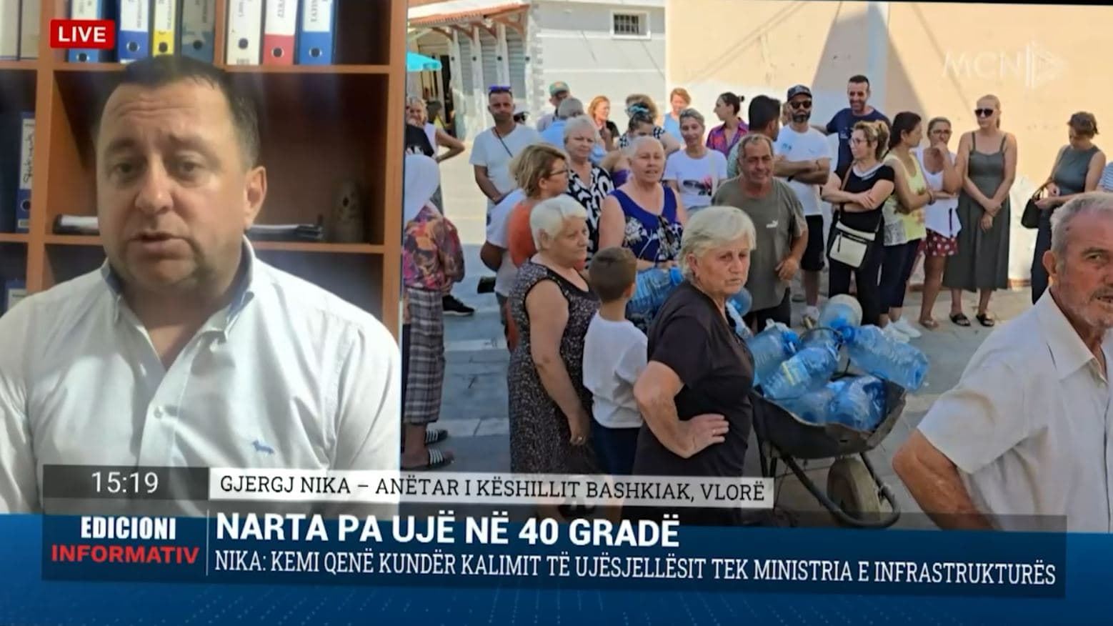 Banorët e Nartës në protestë për ujin, Nika: Nuk ka vullnet nga bashkia për t’u shërbyer qytetarëve