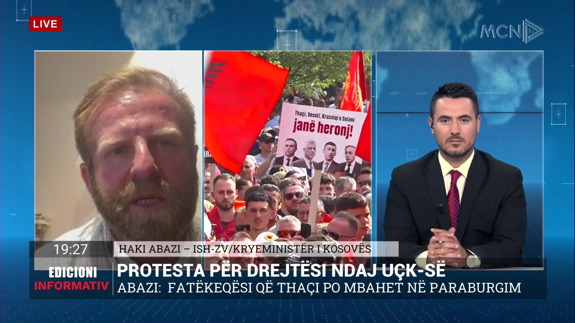 Protesta për drejtësi ndaj UÇK-së/ Abazi: Krijimi i Gjykatës në Hagë, dëm i pakthyeshëm për Kosovën. Shpërbërja e saj, e pamundur