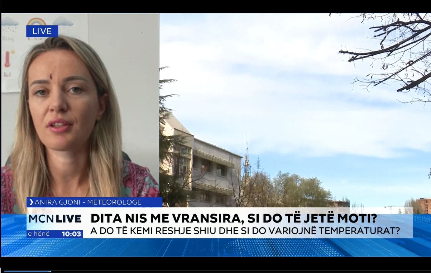 Moti në një javë/ Meteorologia Gjoni: Alternime kthjellimesh dhe vranësirash. Të enjten rikthehen reshjet në gjithë vendin (VIDEO)