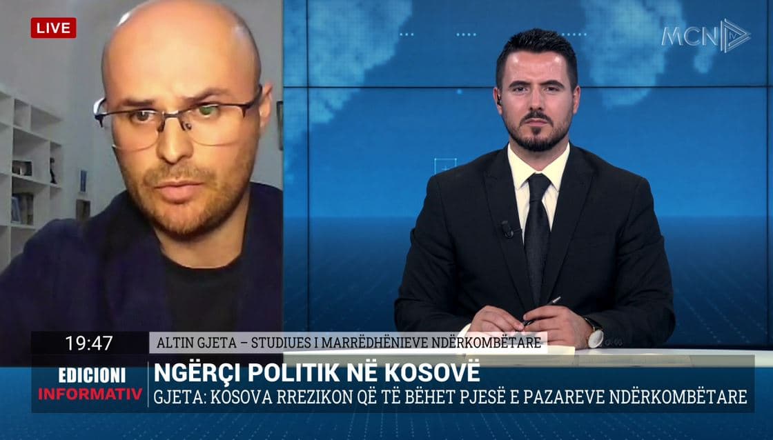 “Përplasja SHBA-Kurti”, Gjeta: Kosova rrezikon të mbetet “gur shahu” i fuqive të mëdha (VIDEO)