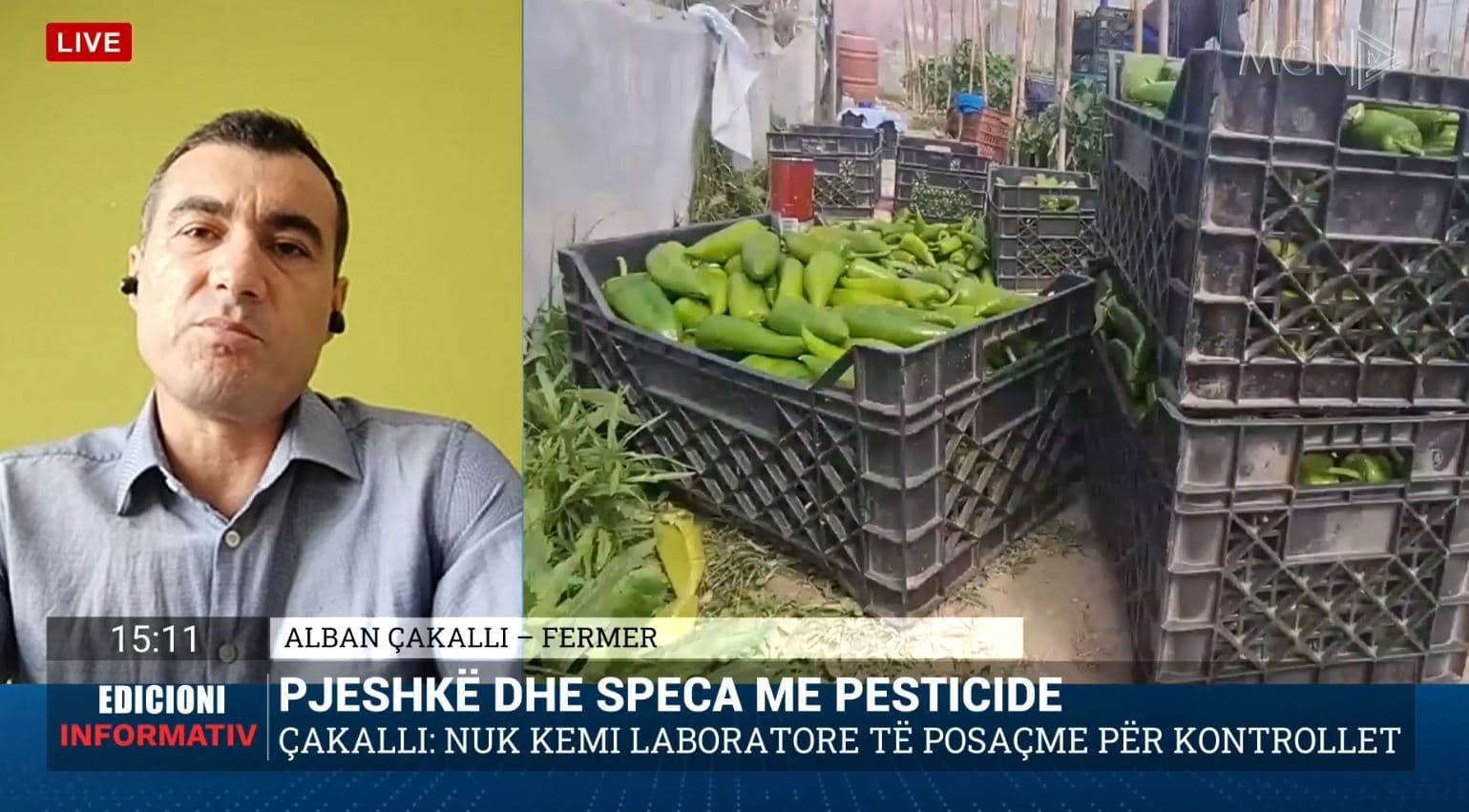 Pjeshkë dhe speca me pesticide, Çakalli: Disa zona industriale në Shqipëri, nuk duhen përdorur për bujqësi