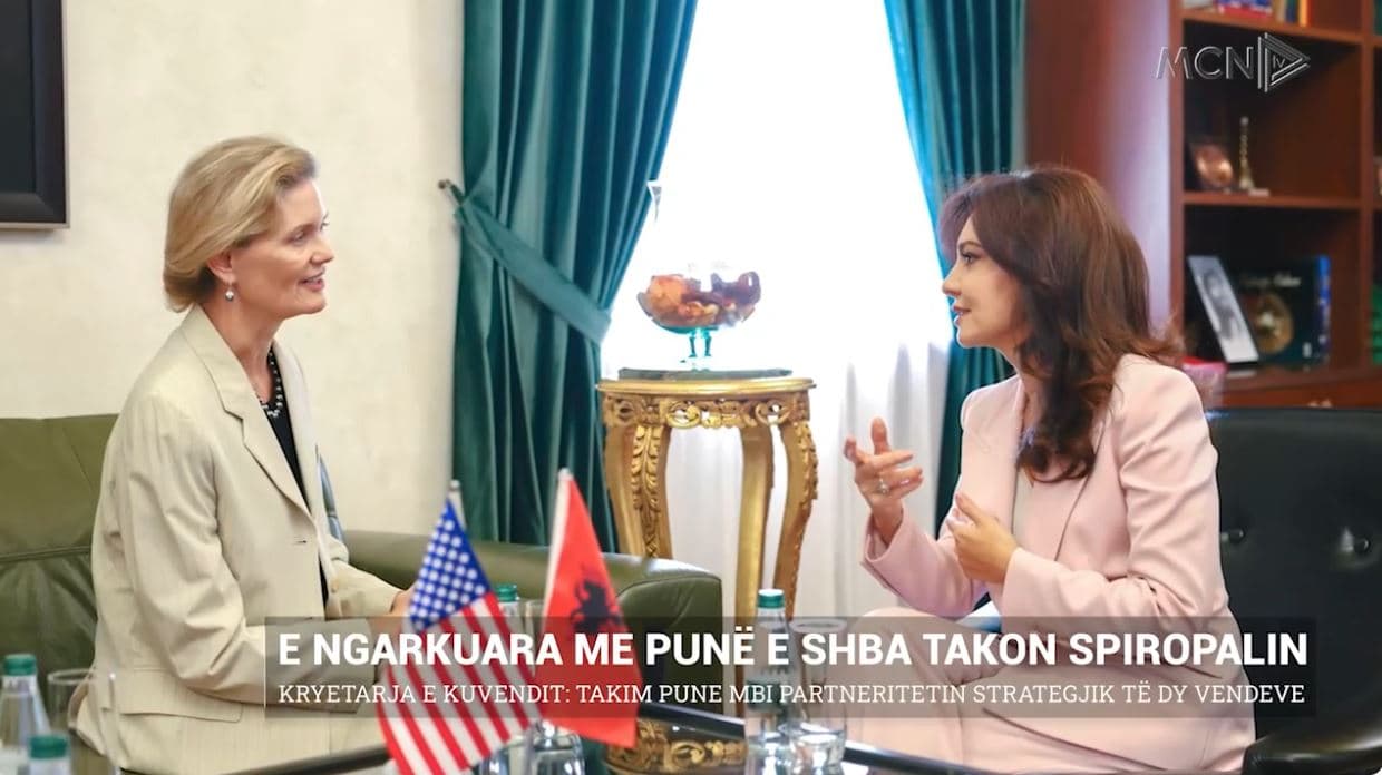 E ngarkuara me punë e SHBA takon Spiropalin, takim pune mbi partneritetin strategjik të dy vendeve