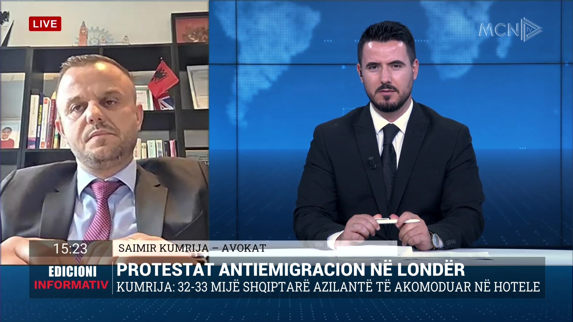 Protestat në Londër/ Kumrija: Janë kundër azilkërkuesve të akomoduar në hotele, jo ndaj emigrantëve
