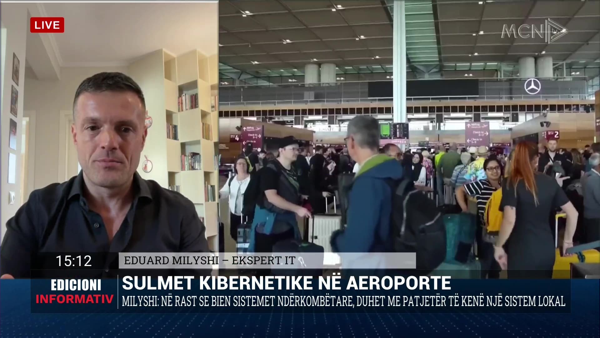 Sulmet kibernetike në aeroporte/ Milushi: Në rast të dështimit të sistemeve ndërkombëtare, i domosdoshëm përdorimi i sistemeve lokale