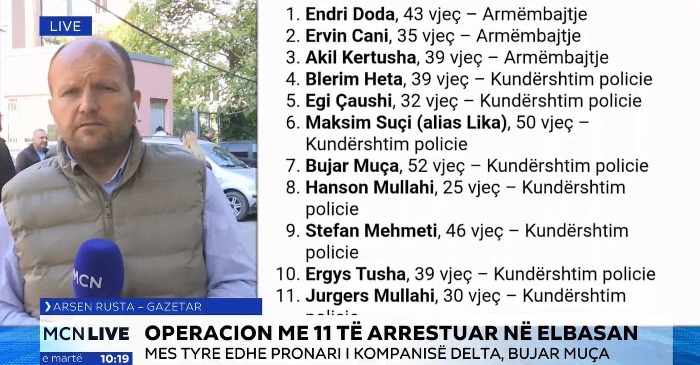 Operacion me 11 të arrestuar në Elbasan, mes tyre edhe pronari i kompanisë "Delta" (VIDEO)